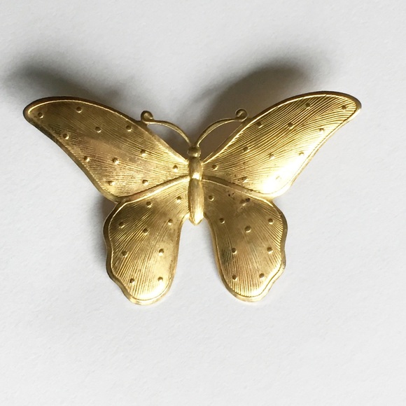 Jewelry Gold Vintage Butterfly Brooch Pin Poshmark